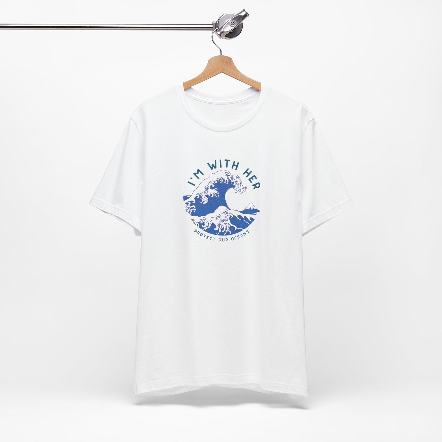 Environmental Activism Tee, Ocean Conservation Shirt, I'm With Her Top, Protect the Ocean Apparel