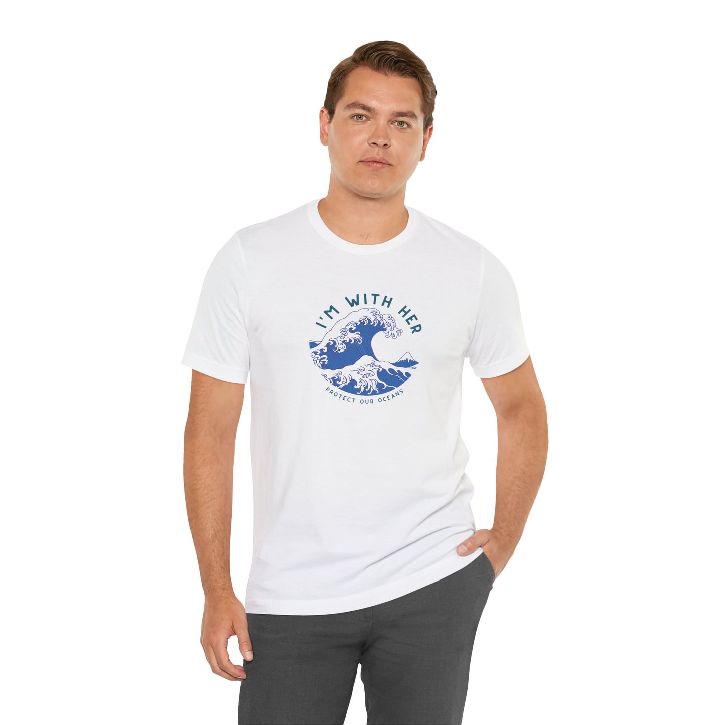 Environmental Activism Tee, Ocean Conservation Shirt, I'm With Her Top, Protect the Ocean Apparel