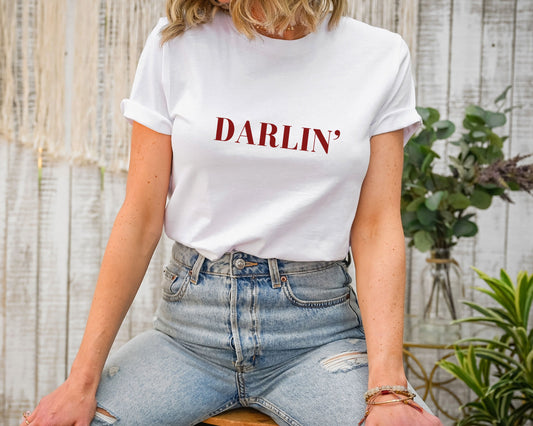 Darlin' Graphic Design-Western Unisex Tee