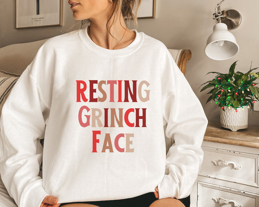 Resting Grinch Face Sweatshirt